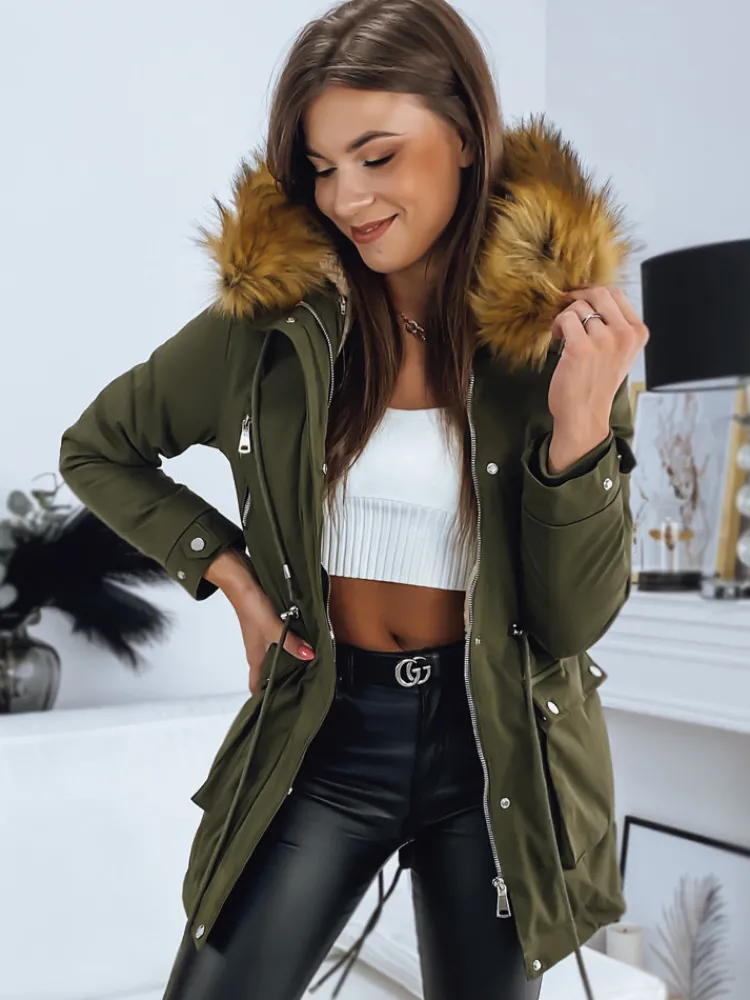 Kurtki Damskie>Dstreet Parka damska STELLA zielona TY3181