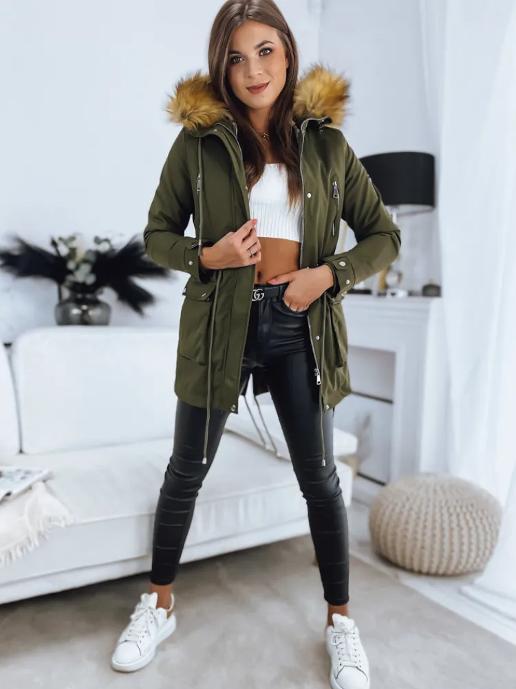 Kurtki Damskie>Dstreet Parka damska STELLA zielona TY3181