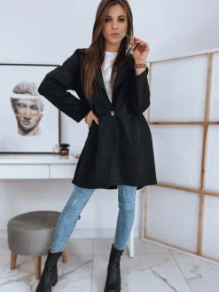 Płaszcze Damskie>Dstreet Płaszcz damski LEFFERSON czarny NY0418