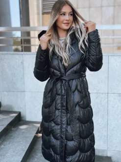 Płaszcze Damskie|Kurtki Damskie>Dstreet Płaszcz damski zimowy SCARLET czarny TY3807