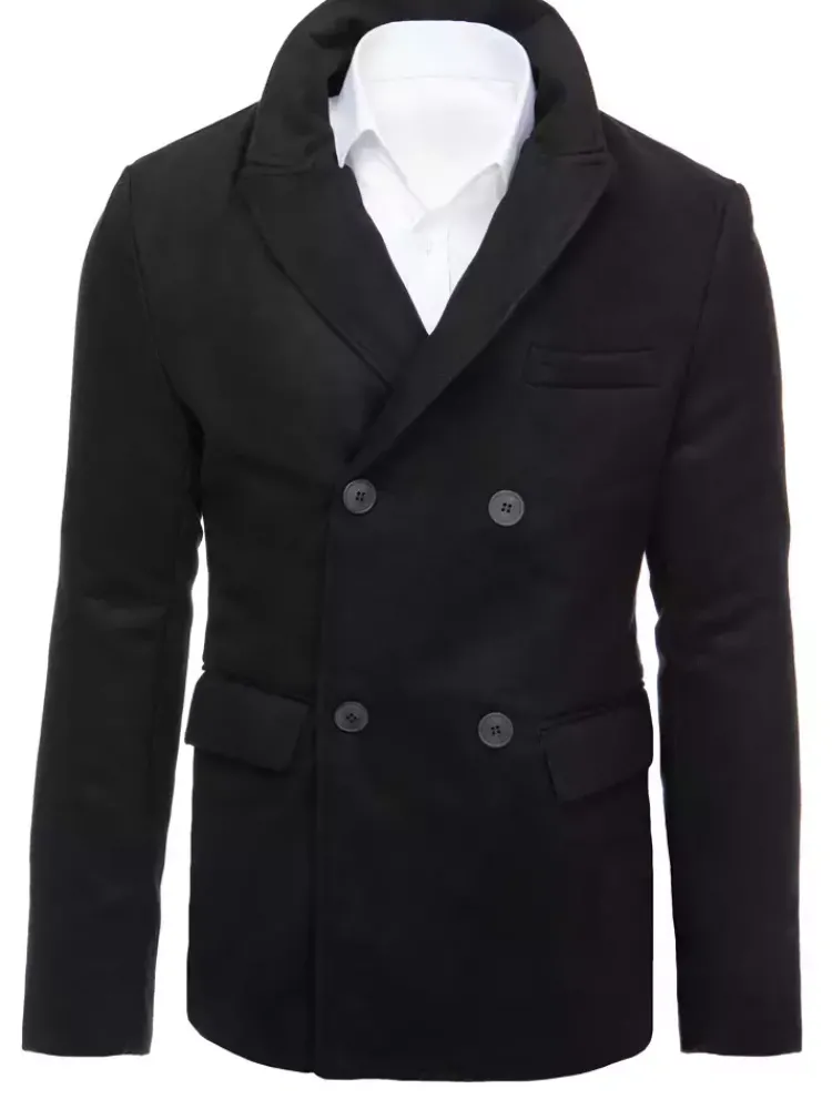 Płaszcze Męskie>Dstreet Płaszcz męski czarny CX0433