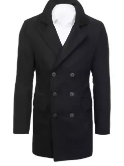 Płaszcze Męskie>Dstreet Płaszcz męski czarny CX0434