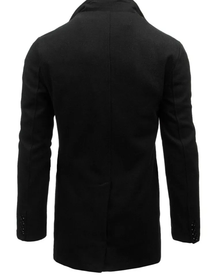 Płaszcze Męskie>Dstreet Płaszcz męski czarny CX0380