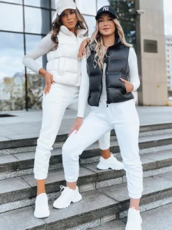 Kamizelki Damskie>Dstreet Pikowana kamizelka damska WILLOW czarna TY3796