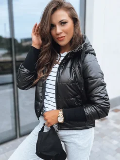 Kurtki Damskie>Dstreet Pikowana kurtka damska AURORA czarna TY3721