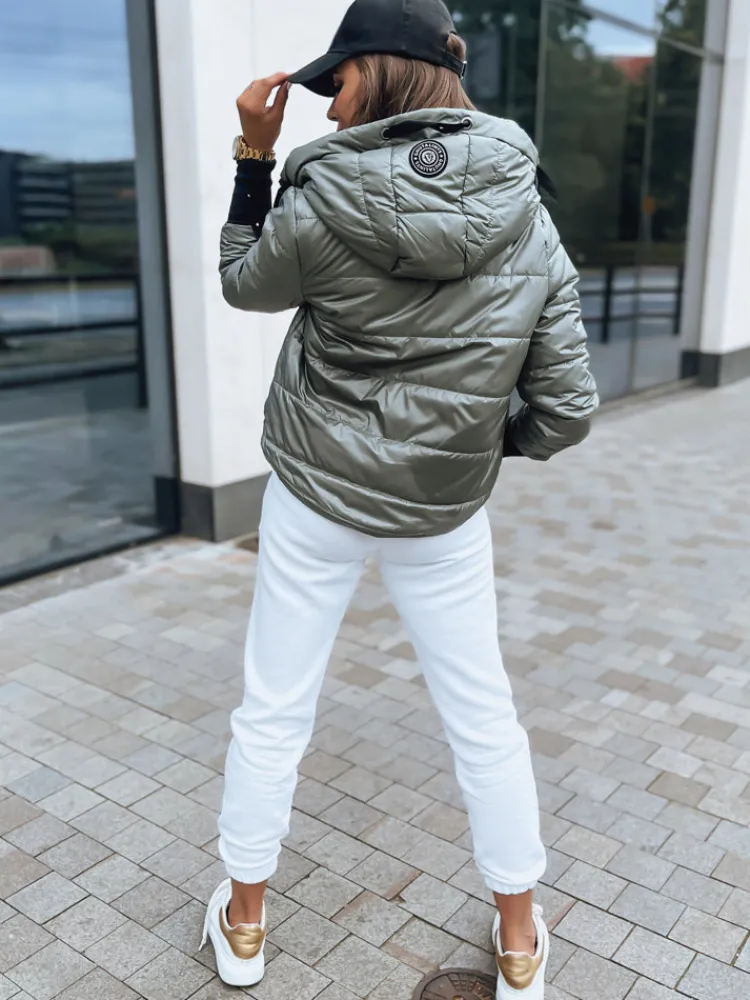 Kurtki Damskie>Dstreet Pikowana kurtka damska AURORA zielona TY3722