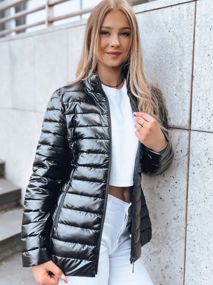 Kurtki Damskie>Dstreet Pikowana kurtka damska ze stójką BUSY BEE czarna TY3790