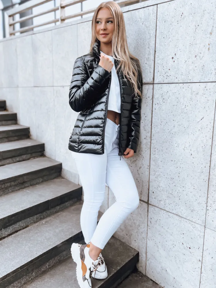 Kurtki Damskie>Dstreet Pikowana kurtka damska ze stójką BUSY BEE czarna TY3790