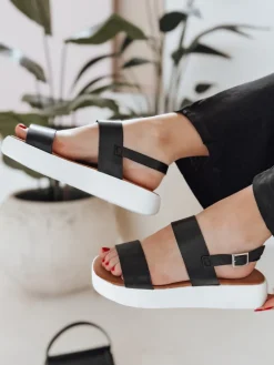 Sandały>Dstreet Sandały damskie ZENELLA czarne ZY0964