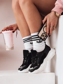 Buty Sportowe|Sneakersy>Dstreet Sneakersy damskie BLENSY czarne ZY0099