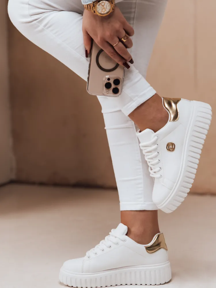 Buty Sportowe|Sneakersy>Dstreet Sneakersy damskie na platformie MODISHE złote ZY0605