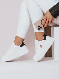 Buty Sportowe|Sneakersy>Dstreet Sneakersy damskie na platformie MODISHE czarne ZY0600