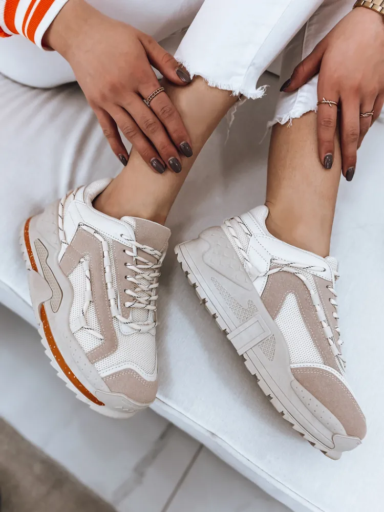 Buty Sportowe|Sneakersy>Dstreet Sneakersy damskie RINSA beżowe ZY0101