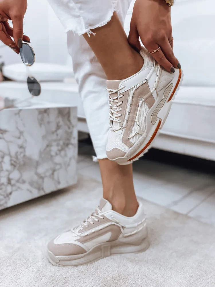Buty Sportowe|Sneakersy>Dstreet Sneakersy damskie RINSA beżowe ZY0101