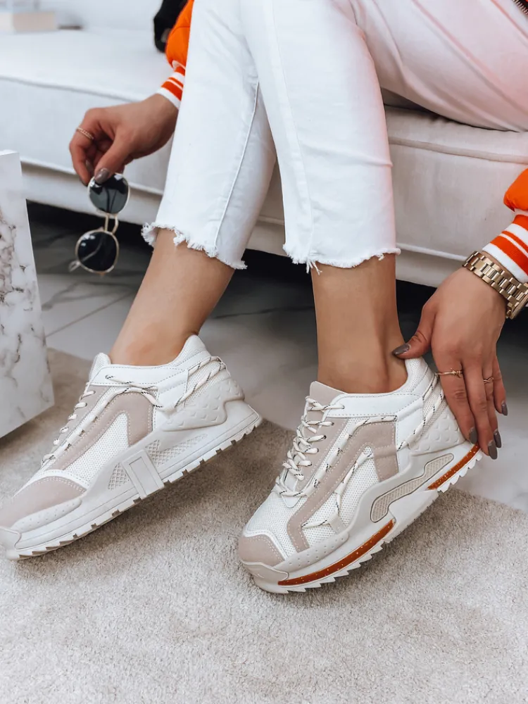 Buty Sportowe|Sneakersy>Dstreet Sneakersy damskie RINSA beżowe ZY0101