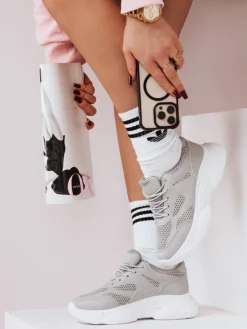 Buty Sportowe|Sneakersy>Dstreet Sneakersy damskie RISNA szare ZY0109
