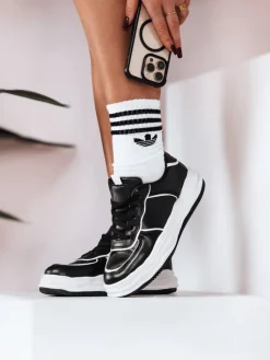 Buty Sportowe|Sneakersy>Dstreet Sneakersy damskie WENNA czarne ZY0152