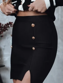 Wyjątkowe Okazje|Spódnice>Dstreet Spódnica MINILUX miniczarna CY0467