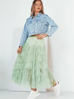 Spódnice|Wyjątkowe Okazje>Dstreet Spódnica tiulowa MILANI miętowa CY0430