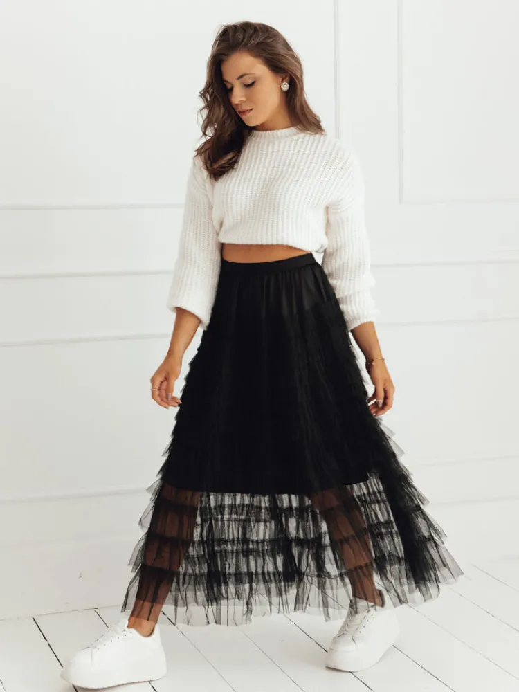 Wyjątkowe Okazje|Spódnice>Dstreet Spódniczka PASTELLA czarna CY0421