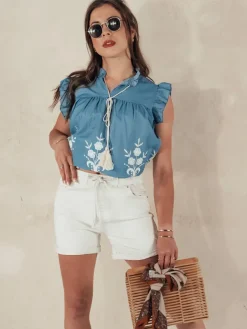 Spodenki Damskie>Dstreet Spodenki damskie BEACH VIBE beżowe SY0400