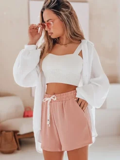 Spodenki Damskie>Dstreet Spodenki damskie HOT VIBE różowe SY0443