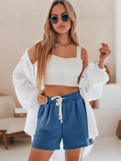 Spodenki Damskie>Dstreet Spodenki damskie HOT VIBE niebieskie SY0440