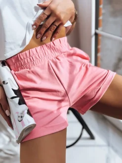 Spodenki Damskie>Dstreet Spodenki damskie KAKKI jasnoróżowe SY0275