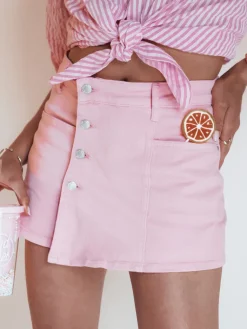 Spodenki Damskie>Dstreet Spodenki damskie SUMERLUXE jasnoróżowe SY0344