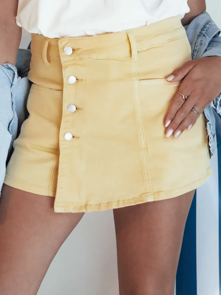 Spodenki Damskie>Dstreet Spodenki damskie SUMERLUXE żółte SY0337