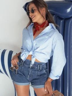Spodenki Damskie>Dstreet Spodenki jeansowe damskie DENIM DREAMS niebieskie SY0355