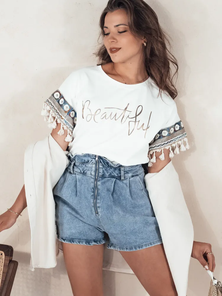 Spodenki Damskie>Dstreet Spodenki jeansowe damskie DAYSHINE niebieskie SY0345