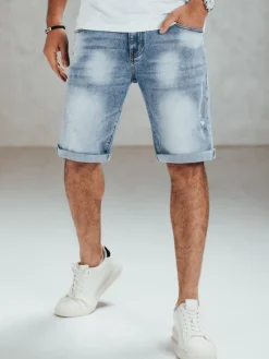 Spodenki Męskie>Dstreet Spodenki jeansowe męskie niebieskie SX2567