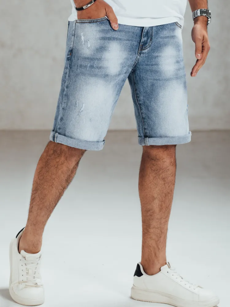 Spodenki Męskie>Dstreet Spodenki jeansowe męskie niebieskie SX2567