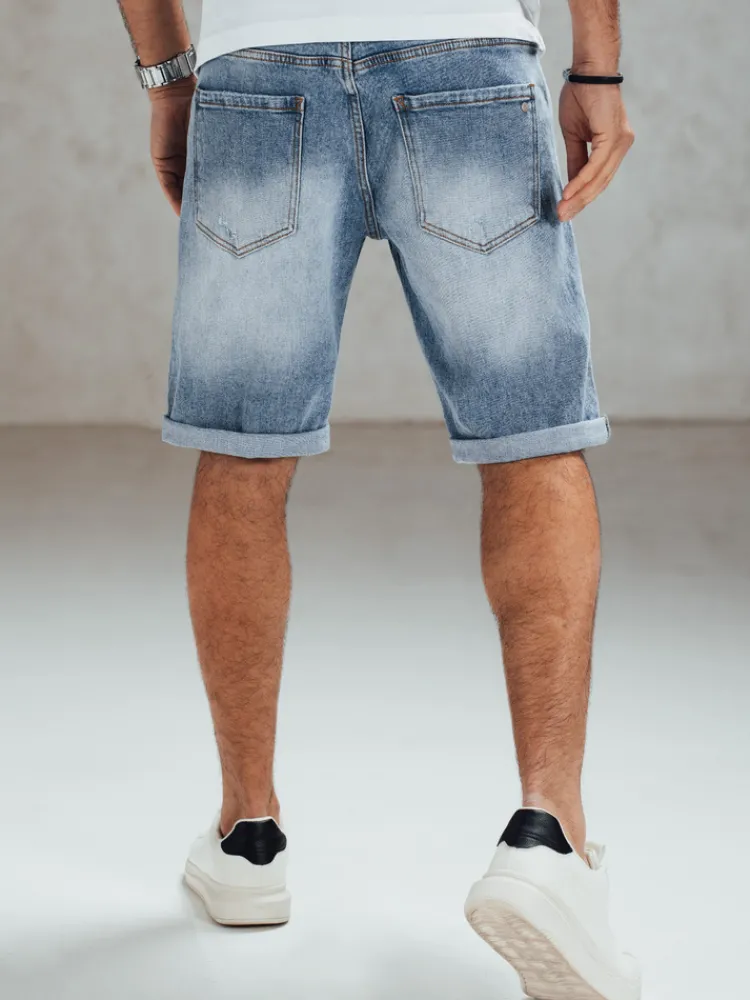 Spodenki Męskie>Dstreet Spodenki jeansowe męskie niebieskie SX2567