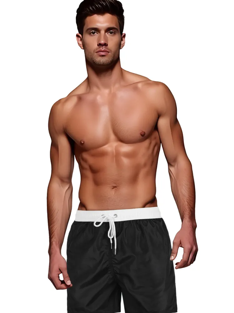 Spodenki Męskie>Dstreet Spodenki męskie biało-czarne SX2513