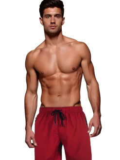 Spodenki Męskie>Dstreet Spodenki męskie bordowe SX2536