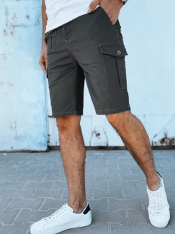 Spodenki Męskie>Dstreet Spodenki męskie ciemnoszare SX2430