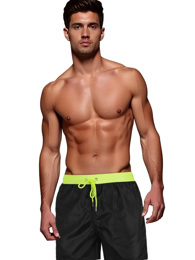 Spodenki Męskie>Dstreet Spodenki męskie czarno-zielone SX2515