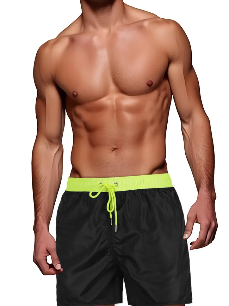 Spodenki Męskie>Dstreet Spodenki męskie czarno-zielone SX2515