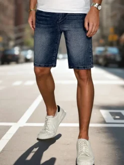 Spodenki Męskie>Dstreet Spodenki męskie denim look niebieskie SX2355