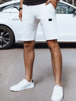 Spodenki Męskie>Dstreet Spodenki męskie dresowe białe SX2384