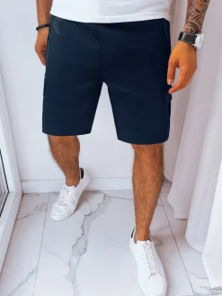 Spodenki Męskie>Dstreet Spodenki męskie dresowe bojówki granatowe SX2233