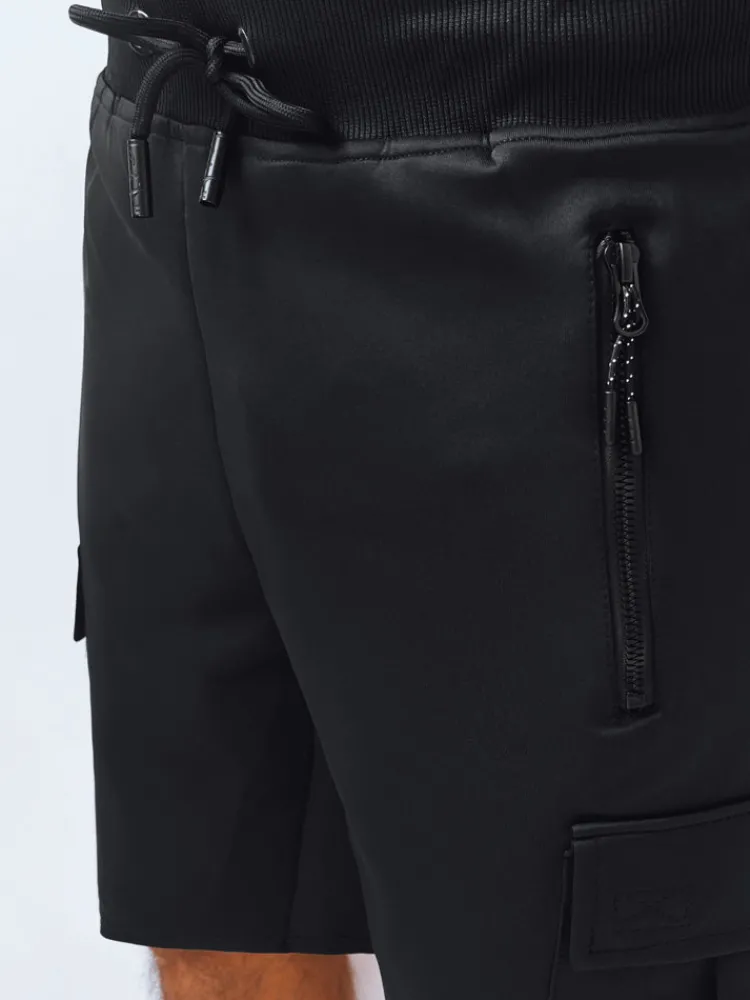 Spodenki Męskie>Dstreet Spodenki męskie dresowe bojówki czarne SX2231