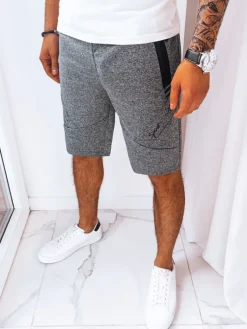 Spodenki Męskie>Dstreet Spodenki męskie dresowe ciemnoszare SX2237