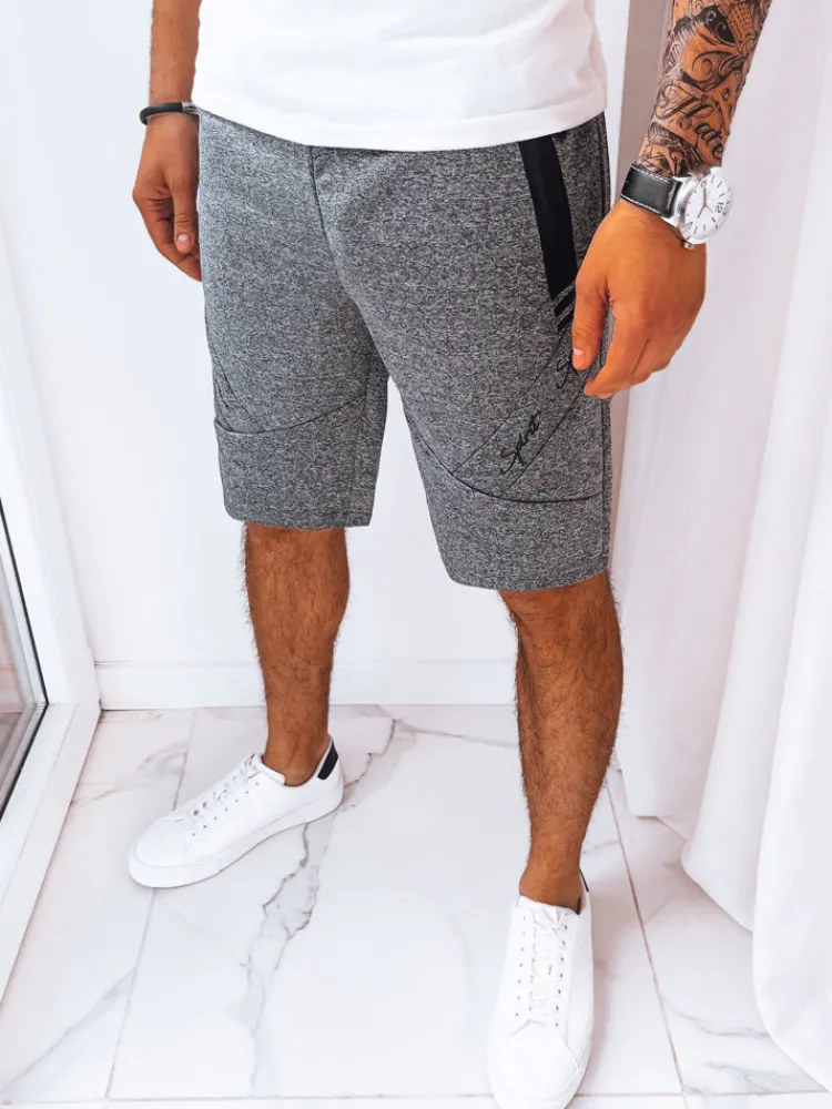 Spodenki Męskie>Dstreet Spodenki męskie dresowe ciemnoszare SX2237