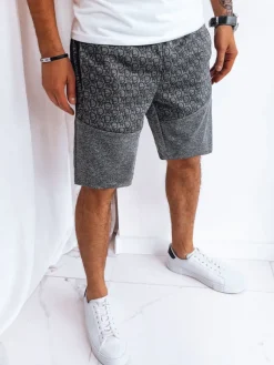 Spodenki Męskie>Dstreet Spodenki męskie dresowe ciemnoszare SX2261