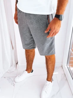 Spodenki Męskie>Dstreet Spodenki męskie dresowe ciemnoszare SX2251