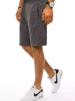 Spodenki Męskie>Dstreet Spodenki męskie dresowe ciemnoszare SX1482