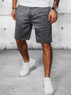 Spodenki Męskie>Dstreet Spodenki męskie dresowe ciemnoszare SX2190